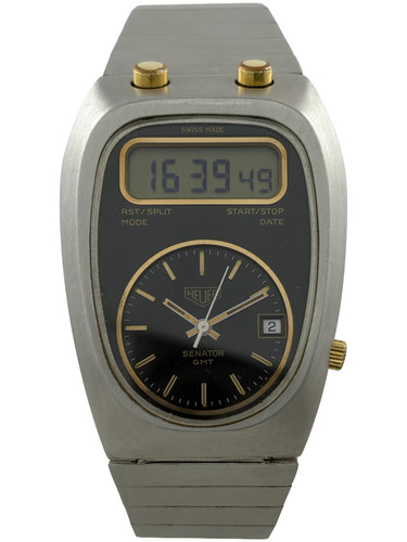 Heuer senator gmt chronosplit - heuer,