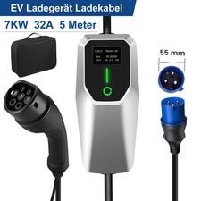 1 Phase Typ2 EV CEE Ladekabel 5M Elektroauto PHEV Ladegerät Wallbox 7KW 32A 5M