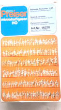 Preiser miniaturfiguren=Sitzende Personen-120 unbemalte MiniaturfigurenMaß 1:87