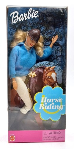 2000 horse riding barbie - horse, puppe