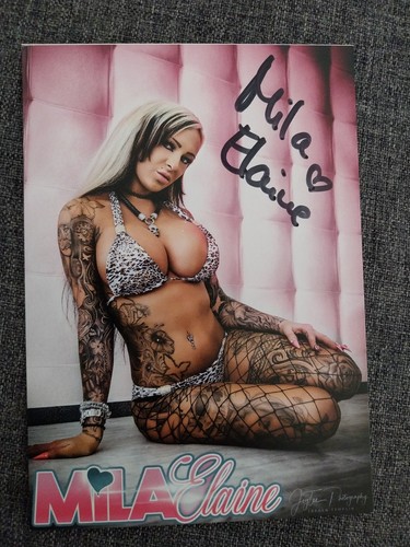 Mila elaine sexy - mila, autogramm