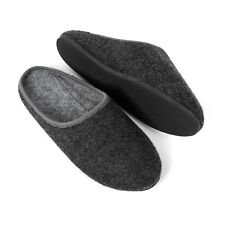 Filzpantoffeln Herren Damen Filz Hausschuhe Warm Pantoletten rutschfeste Sohle