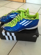 Adidas F50 Fußballschuhe Kunstrasen blau neon grün Halb-Stollen Gr. 36 *TOP*