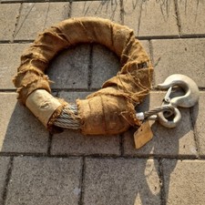 Antike Drahtseil Drahtseile 20M / Ø12mm Alte  Stahlseile Windenseil Zugseil DDR