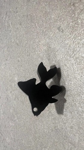 Ohrstecker single acryl - acryl, fisch