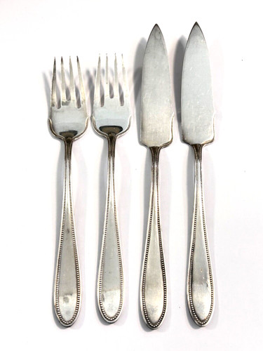 Fischbesteck wmf perlrand - fischbesteck,