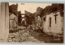 52306106 - Eton Zerstoerung Kreuz Feldpost 19. Ersatz Division Verdun 1917