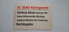 Zuglaufschild IC 2083