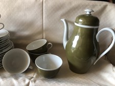 Retro Kaffeeservice Oliven  5 Personen Thomas
