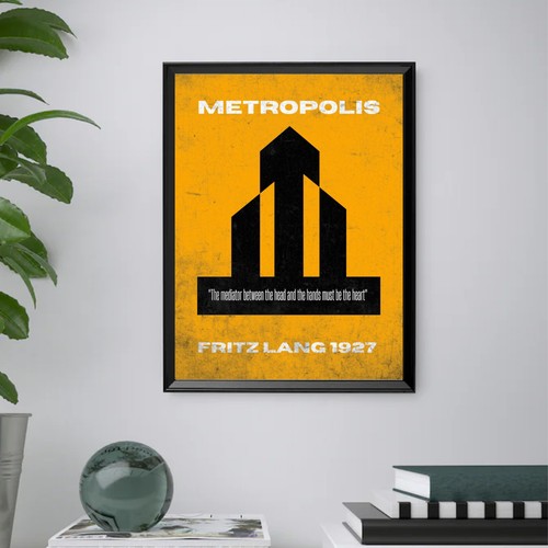 Metropolis bild mit druck - -,