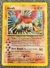 Pokémon Karte Ho-Oh 7/64 Holo Neo Revelation Englisch Vintage WotC