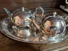 Teekannen-Set, versilbert