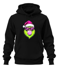 Grinch Weihnachten Bubblegum Herzbrille Neon Kawaii Santa PopArt Unisex Hoodie K