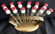 12 Glas Fliegenpilz Lauscha