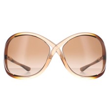Tom Ford Sonnenbrille 0009 Whitney 74F Transparent Braun Fade Braun Verlauf