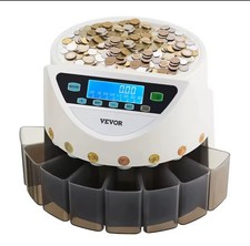 VEVOR Euro Geldzählmaschine Münzzähler Münzzählmaschine bis zu 850 Münzen