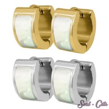 1 Paar Creolen Perlmutt