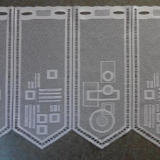 Scheibengardinenstoff Karo