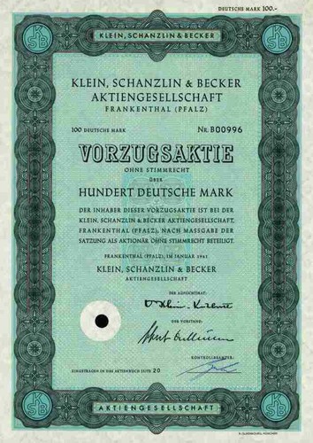 Klein schanzlin becker 1961 - schanzlin,