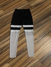 Sport Leggings, Marke:Shein, Gr S Weiß Mit Schwarz,