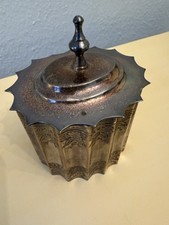 Antike Metall Dose mit Deckel