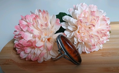 Bernsteinring vintage 835 - vintage,