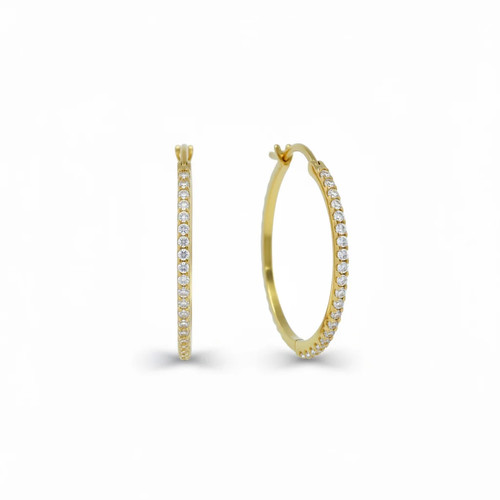 Creolen 585 gold zirkonia - gold,