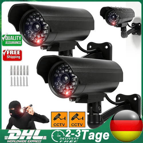 Profi dummy kamera - 2x, schwarz