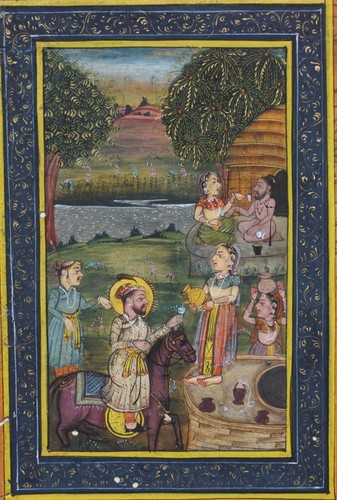 Indische miniatur jhdt - indische, miniatur,