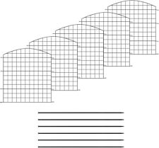 10x Teichzaun Gartenzaun Gitterzaun 11tlg Set Steckzaun Zaunset Metallzaun 67sz2