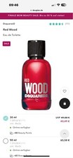 damen parfüm dsquared2  red wood 50 ml