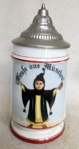 Alt humpen bierkrug porzell - bierkrug,