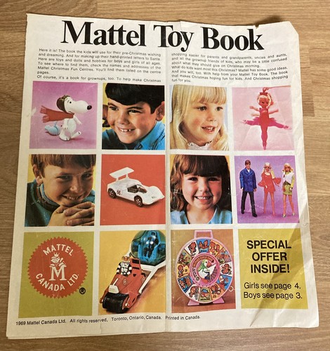 Vintage 1969 mattel toy - vintage,