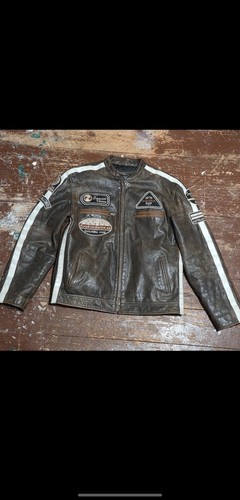 Vintage biker lederjacke - vintage,