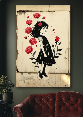 60x40 leinwand street art - leinwand,