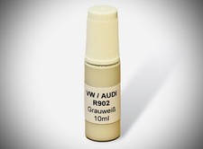 Lackstift Volkswagen VW AUDI R902 , Grauweiß , 10ml + 4 Lacktupfer