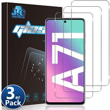 3x Panzerfolie Samsung Galaxy S21 A52 A40 A41 A12 A22 A42 A51 Glas Schutz Folie