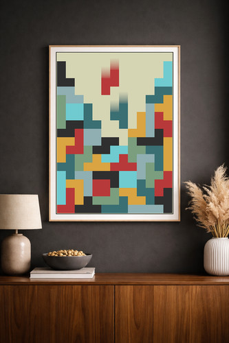 Abstraktes wandbild - wandbild, a4