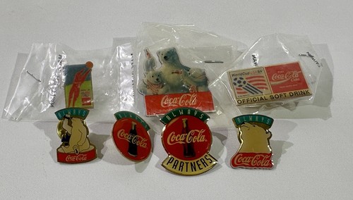 Retro coca cola pins - retro,