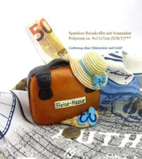 Spardose Reisekoffer ca. 9,0 x