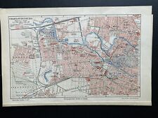 antiker historischer Stadtplan