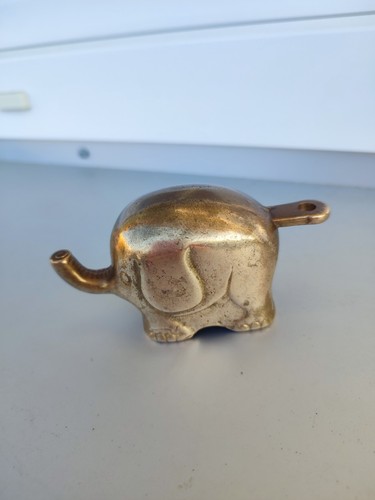 Elefant messing massiv - elefant,