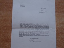 Brief Toni Preziuso (Schweiz) 1992 an Pötzsch (Meißen) Aljechin Dokumentation