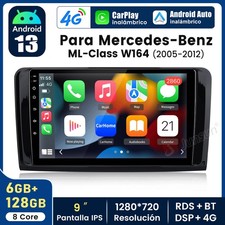 Android 14 Autoradio GPS Navi WIFI DAB+ Für Mercedes Benz ML/GL Klasse W164 X164