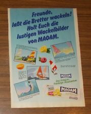 Seltene Werbung MAOAM Kaubonbons Surfen Windsurfen Wackelbilder 1985