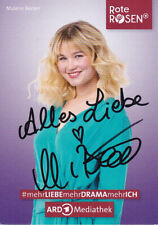 Malene BECKER - dt. Schauspielerin, "Rote Rosen", Original-Autogramm!