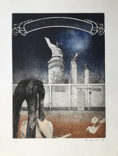 Lithographie datiert - , 76