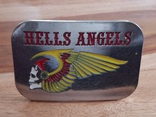 Gürtelschnalle Buckle Biker Club Motorradclub ca. 9 x 6 cm Dornschnalle