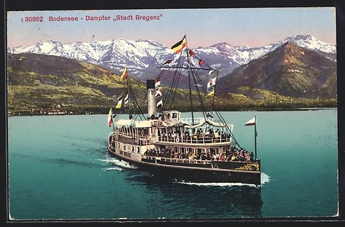 Dampfer stadt bregenz auf dem - dampfer,