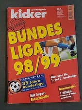 Kicker Sportmagazin, Sonderheft, Bundesliga 98/99 mit Stecktabelle